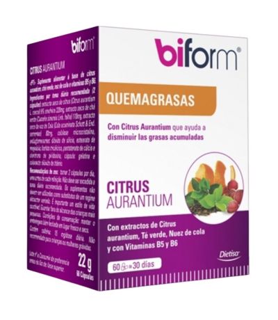 Citrus Aurantium Quemagrasas 60caps Biform