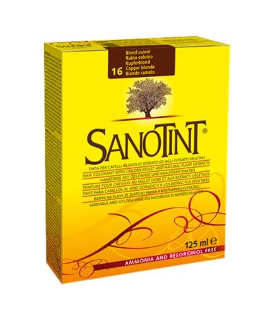 Tinte 16 Rubio Cobrizo 125ml Sanotint
