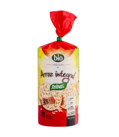 Tortitas de Arroz Integral con Sal SinGluten Bio 125g Santiveri