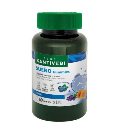 Gummies Masticables Sueño Vegano 60 gummies Santiveri 