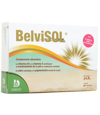 Belvisol Betacaroteno 40caps Dimefar