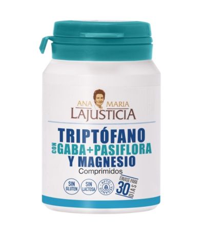 Triptofano Gaba Pasiflora Mg Vegan 60caps Ana Maria Lajusticia