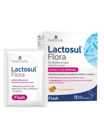 Lactosul Flora Naranja SinGluten 10Sobres Natysal