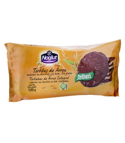 Tortitas de Arroz Chocolate con Leche Noglut SinGluten 120g Santiveri