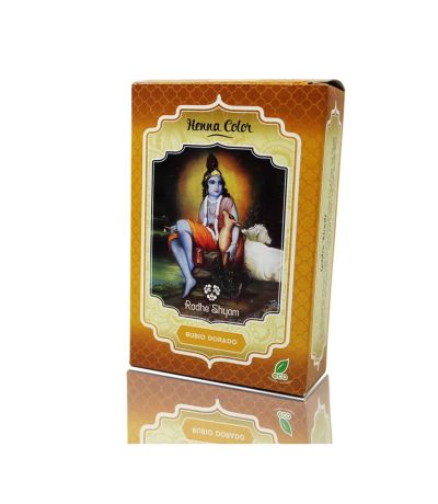 Henna Color Rubio Dorado en Polvo Eco Vegan 100g Radhe Shyam