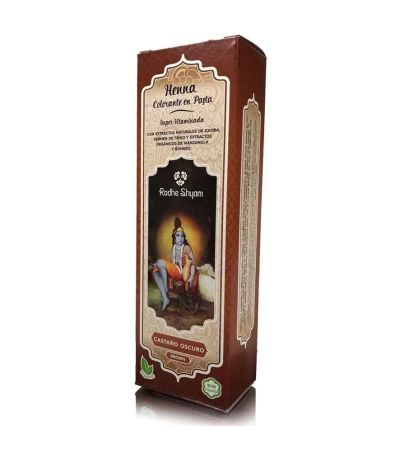 Henna Castaño Oscuro Pasta 200ml Radhe Shyam