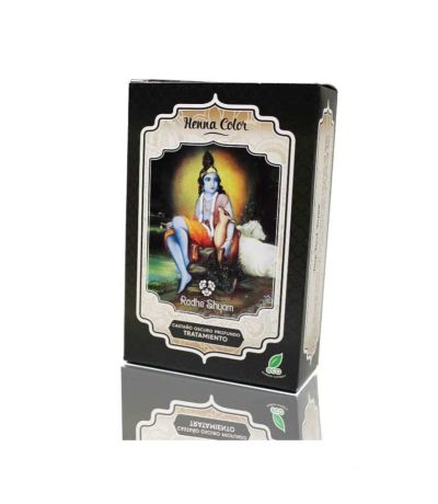 Henna Color Castaño Oscuro Profundo en Polvo Eco Vegan 2bolsas Radhe Shyam