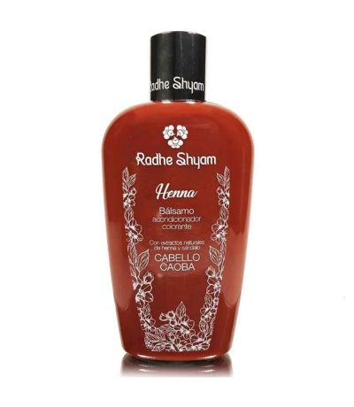 Balsamo Acondicionador Colorante Cabellos Caoba 250ml Radhe Shyam