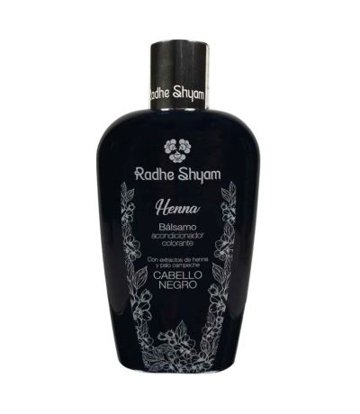 Balsamo Acondicionador Colorante Cabello Negro 250ml Radhe Shyam