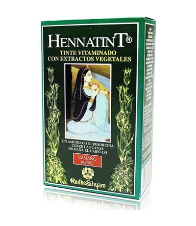 Hennatint Castaño Medio 60ml Radhe Shyam