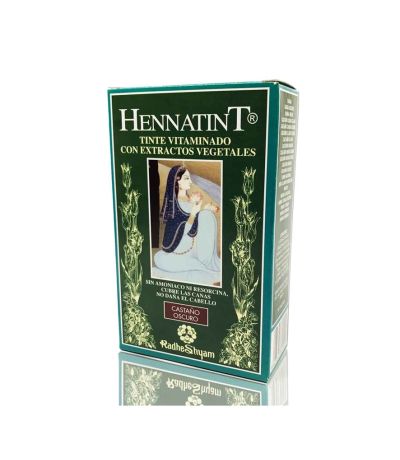 Hennatint Castaño Oscuro Vegan 60ml Radhe Shyam