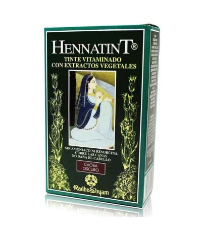 Hennatint Castaño Caoba Oscuro 60ml Radhe Shyam