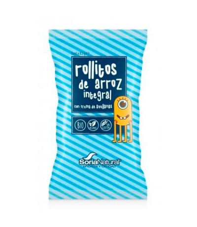 Rollitos de Arroz Integral con Crema de Avellanas SinGluten Bio Vegan 24uds Soria Natural