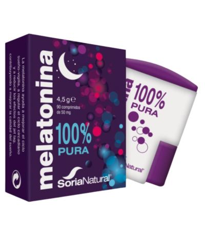 Melatonina 100 Pura 1Mg 90comp Soria Natural