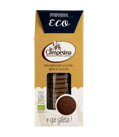 Galletas de Espelta Arandanos Algarroba y Cacao Eco 115g La Campesina