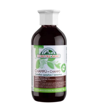 Champu Henna Cabellos Castaño Bio Vegan 300ml Corpore Sano