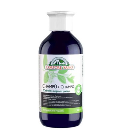 Champu Henna Cabello Negro Bio Vegan 300ml Corpore Sano