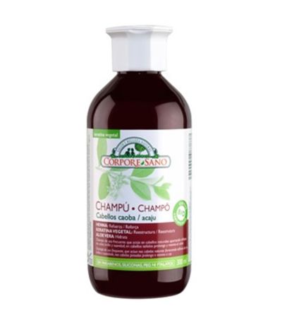 Champu Henna para Cabellos Caoba Vegan 300ml Corpore Sano