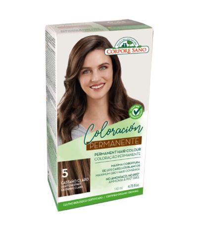 Tinte 5 Castaño Claro 140ml Bio 140ml Corpore Sano