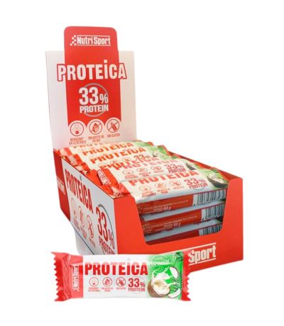 Barrita Proteica Coco SinGluten 24uds Nutri-Sport