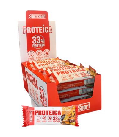 Barrita Proteica Choco Negro y Naranja SinGluten 24uds Nutri-Sport