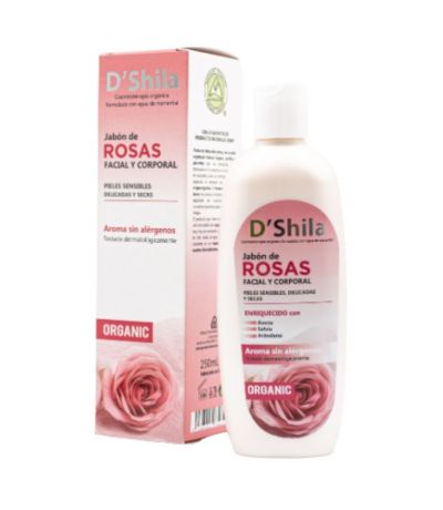 Jabon de Rosas Facial y Corporal Pieles Sensibles 250ml Shila
