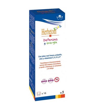 Herbetom Kids denfensas y Energia Jarabe SinGluten 250ml Bioserum