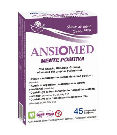 Ansiomed Mente Positiva SinGluten Vegan 45comp Bioserum