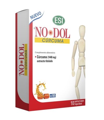No Dol Curcuma Licaps SinGluten Vegan 10ud Trepat-Diet-Esi