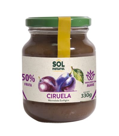 Mermelada de Ciruela con Agave Bio Vegan 330g Solnatural