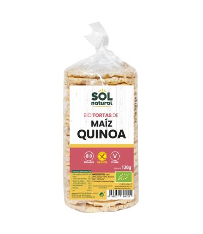 Tortitas de Maiz con Quinoa SinGluten Bio 120g Solnatural