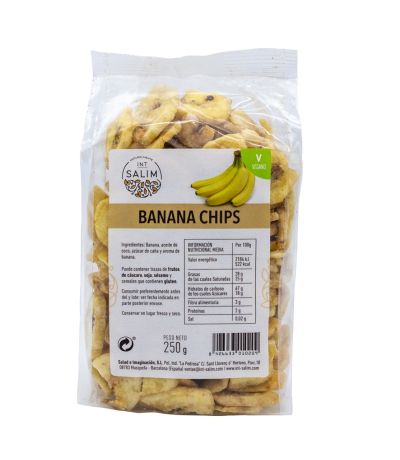 Banana Chips deshidratada Vegan 250g Int-Salim