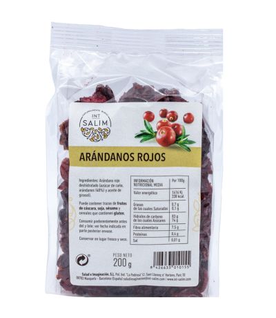 Arandano Rojo Mitades desecadas 200g Int-Salim