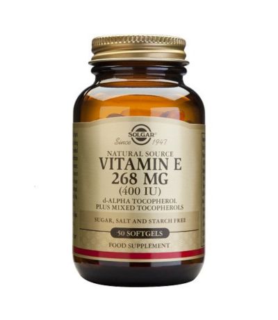 Vitamin-E 400Ui 268Mg SinGluten 50 Perlas Solgar