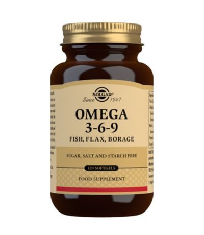 Omega 3-6-9 SinGluten 120 Perlas Solgar