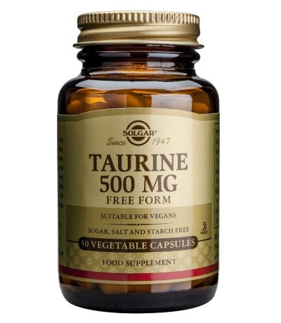 Taurina 500Mg SinGluten Vegan 50caps Solgar