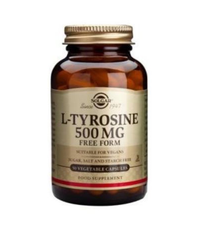 Tirosina 500Mg SinGluten Vegan 50caps Solgar