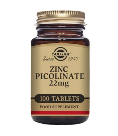 Zinc Picolinato 22Mg 100comp Solgar