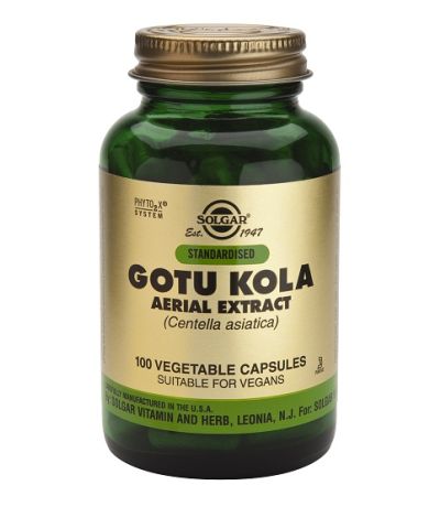 Gotu Kola Centella Asiatic SinGluten Vegan 100caps Solgar