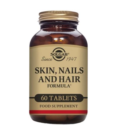 Cabello Piel y Uñas SinGluten Vegan 60comp Solgar