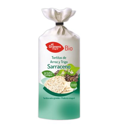 Tortitas de Arroz y Trigo Sarraceno SinGluten Bio 100g El Granero Integral