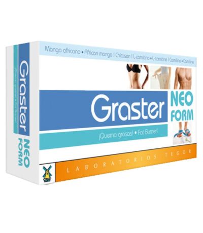 Graster Neoform Quema Grasas SinGluten 60caps Tegor