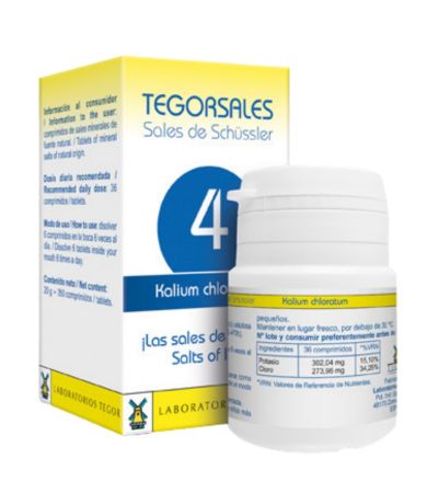 Tegorsal 4 Kalium Chloratum SinGluten 350comp Tegor