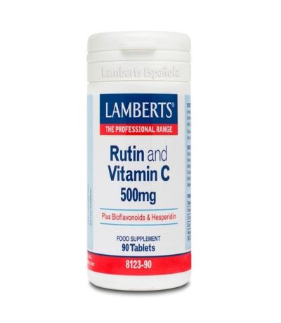 Rutin and Vitamin-C 500Mg Bioflavonoids 90caps Lamberts