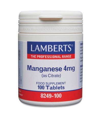 Manganeso Aminoquel 4Mg 100caps Lamberts