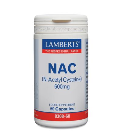 NAC N-Acetil Cisteina 600Mg Vegan 60comp Lamberts