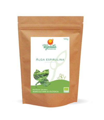 Alga Espirulina Polvo Bio 125g Vegetalia