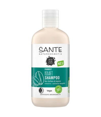 Champu Fortalecedor Cafeina y Arginina Bio Vegan 250ml Sante