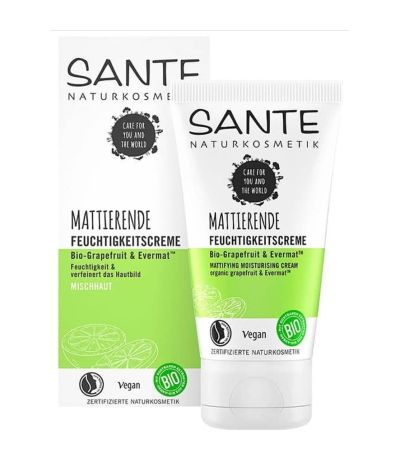 Crema Matificante 24 Horas Pieles Mixtas Bio Vegan 50ml Sante