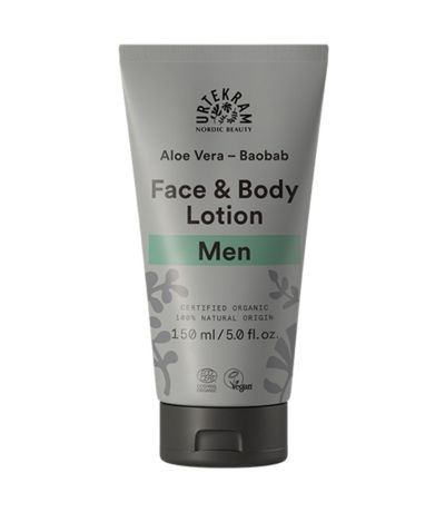 Locion Facial Corporal Men Aloe y Baobab Vegan 150ml Urtekram